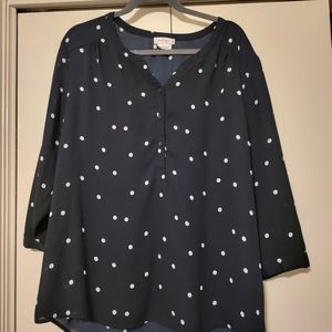 Van Huesen Polka Dot Blouse